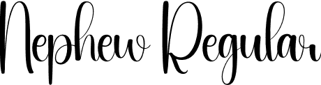 Nephew Regular font | Nephew.otf