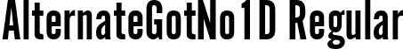 AlternateGotNo1D Regular font | AlternateGotNo1D.ttf