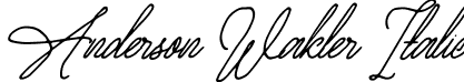 Anderson Wakler Italic font | Anderson Wakler Italic 1.otf