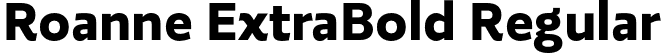 Roanne ExtraBold Regular font | RoanneExtraBold.otf