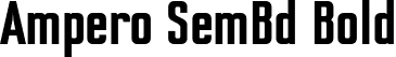 Ampero SemBd Bold font | Ampero-Bold.otf