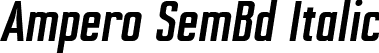 Ampero SemBd Italic font | Ampero-SemiBoldItalic.otf