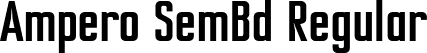 Ampero SemBd Regular font | Ampero-SemiBold.otf