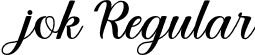 jok Regular font | Jok otf.otf