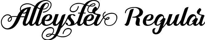 Alleyster Regular font | Alleyster (DEMO).ttf