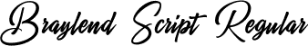 Braylend Script Regular font | Braylend Script.ttf