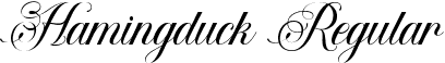 Hamingduck Regular font | Hamingduck.ttf