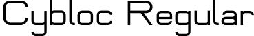 Cybloc Regular font | Cybloc-Regular.otf