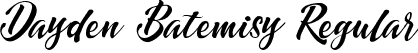 Dayden Batemisy Regular font | DaydenBatemisy.ttf