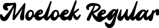 Moeloek Regular font | Moeloek Font - Free Trial.otf