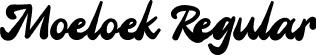 Moeloek Regular font | Moeloek Font - Free Trial.ttf