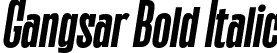 Gangsar Bold Italic font | Gangsar Bold Italic.otf