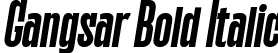 Gangsar Bold Italic font | Gangsar Bold Italic.ttf