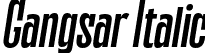 Gangsar Italic font | Gangsar Italic.otf