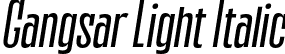 Gangsar Light Italic font | Gangsar Light Italic.otf