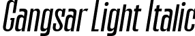 Gangsar Light Italic font | Gangsar Light Italic.ttf