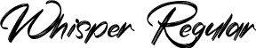 Whisper Regular font | Whisper-1GRzj.ttf