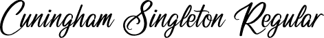 Cuningham Singleton Regular font | Cuningham Singleton.otf