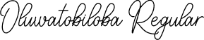 Oluwatobiloba Regular font | Oluwatobiloba-2OBvd.otf