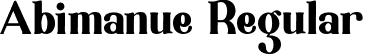 Abimanue Regular font | Abimanue.otf