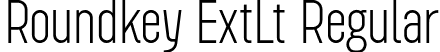 Roundkey ExtLt Regular font | Roundkey ExtraLight.otf