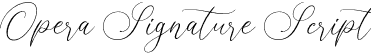 Opera Signature Script font | OperaSignature-Script.otf