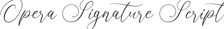 Opera Signature Script font | OperaSignature-Script.ttf