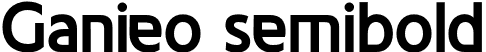 Ganieo semibold font | Ganieo semibold.otf