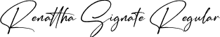 Renattha Signate Regular font | Renattha Signate.otf