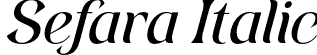 Sefara Italic font | Sefara Italic 1.otf
