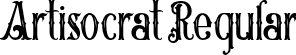 Artisocrat Regular font | Artisocrat Personal Use Only.otf