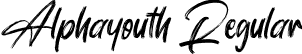 Alphayouth Regular font | Alphayouth.otf