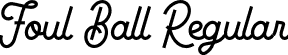 Foul Ball Regular font | foul-ball.otf