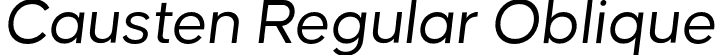 Causten Regular Oblique font | Causten-RegularOblique.otf