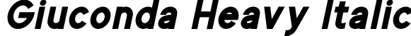 Giuconda Heavy Italic font | Giuconda Heavy Italic.otf