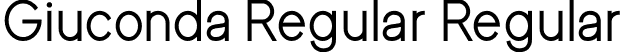 Giuconda Regular Regular font | Giuconda Regular.otf