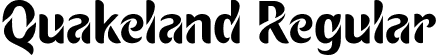 Quakeland Regular font | Quakeland.ttf