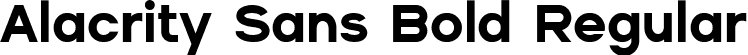 Alacrity Sans Bold Regular font | Alacrity Sans Bold.ttf