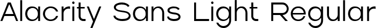Alacrity Sans Light Regular font | Alacrity Sans Light.ttf