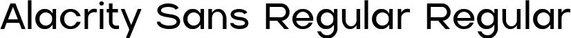 Alacrity Sans Regular Regular font | Alacrity Sans Regular.ttf