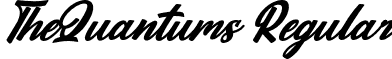 TheQuantums Regular font | TheQuantums.otf