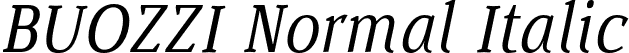 BUOZZI Normal Italic font | Buozzi Normal Italic.otf