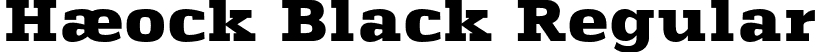 Haeock Black Regular font | Haeock Black.otf