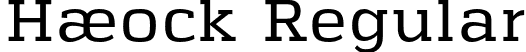 Haeock Regular font | Haeock Regular.otf