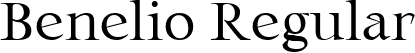 Benelio Regular font | Benelio Web TT.ttf