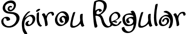 Spirou Regular font | Spirou.ttf