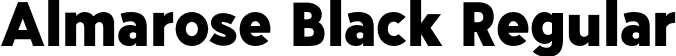 Almarose Black Regular font | Almarose-Black.otf