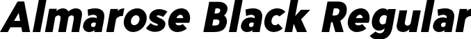Almarose Black Regular font | Almarose-BlackItalic.otf