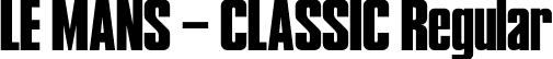 LE MANS - CLASSIC Regular font | LE MANS CLASSIC Regular by Kazer Studio.otf