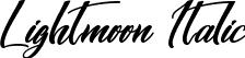 Lightmoon Italic font | LightmoonItalic.ttf